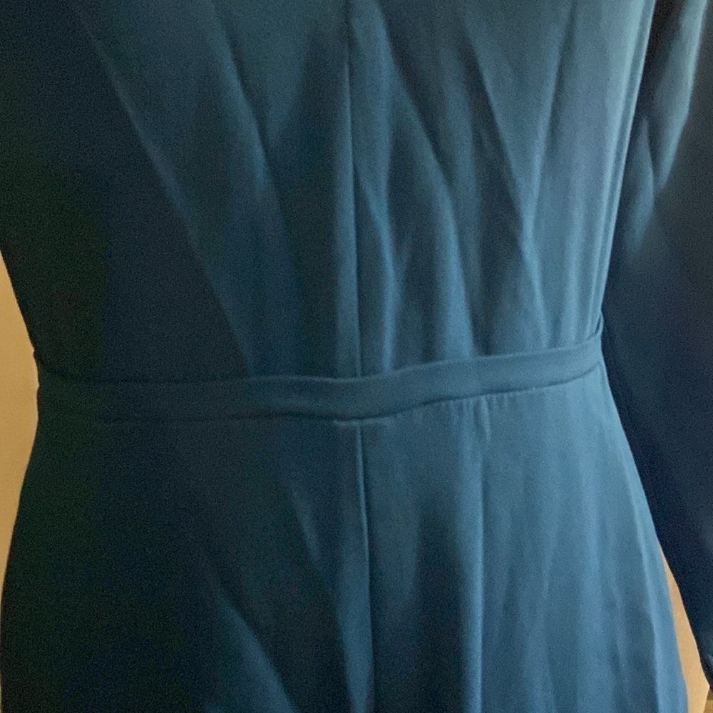 Stella McCartneyRotal Blue V-Neck Wide Leg Jumpsuit - Picture 8 of 14